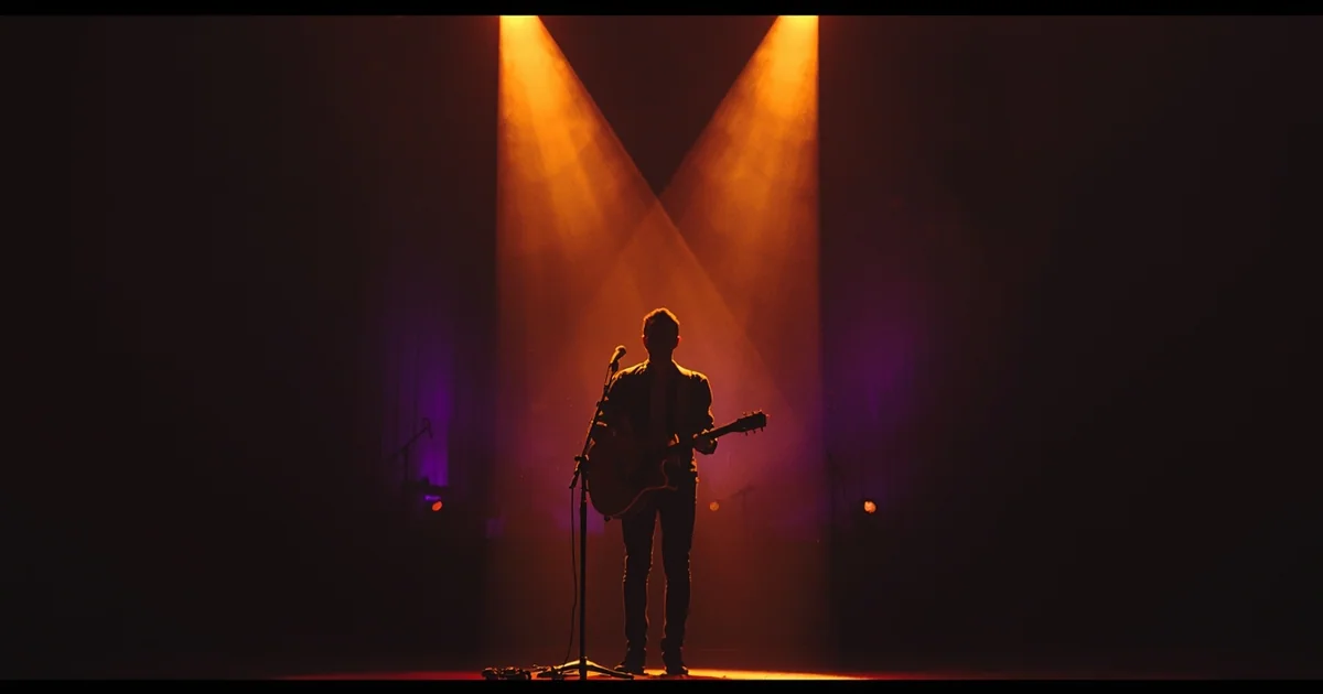 Audio waveform of a backing track with instrument labels