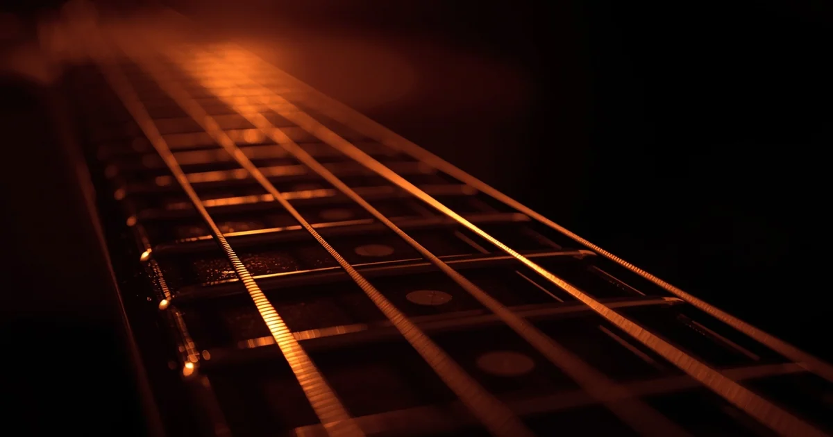 Chord progression displayed over a waveform visualization