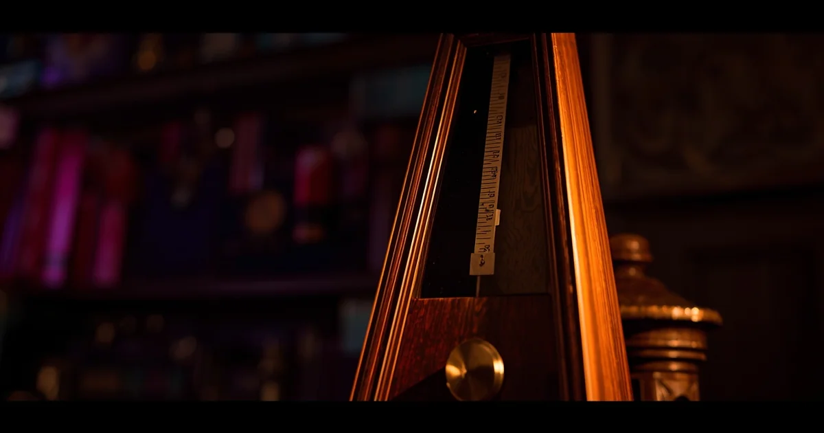 Metronome with beat indicator and tempo display