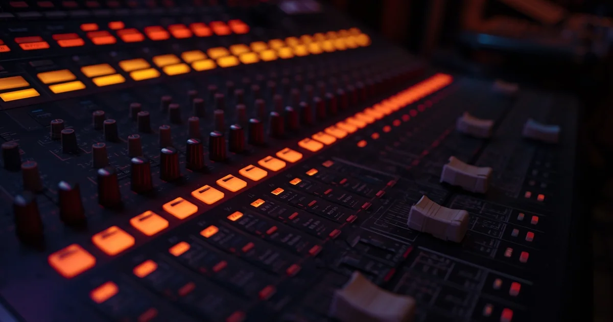 Waveform visualization showing separated instrument stems